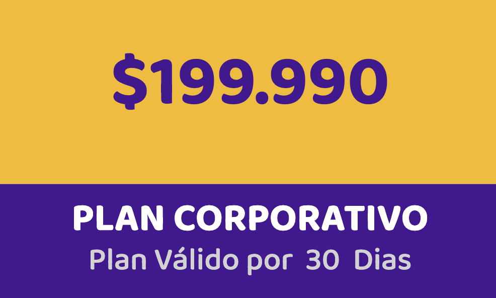 Plan Corporativo válido por 30 días