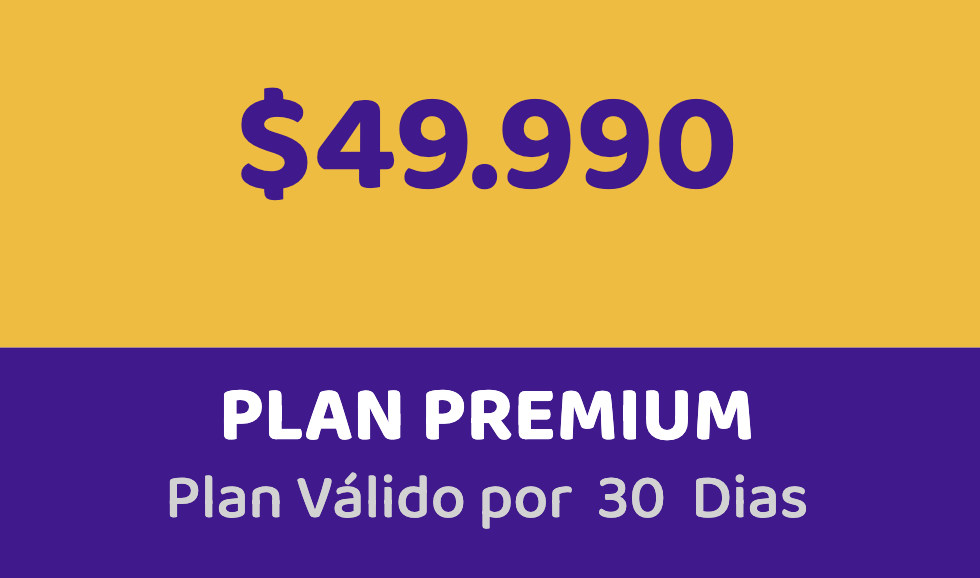 Plan Premium válido por 30 días